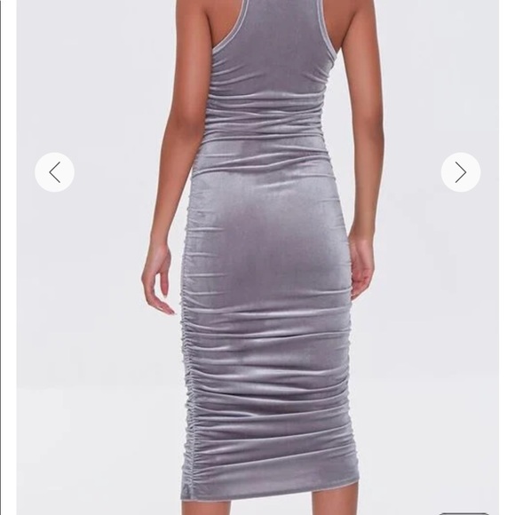 Ruched Velvet Bodycon Dress - Picture 4 of 4